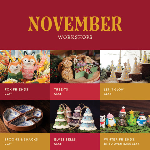 November Adult & Family | Self-Paced Workshops {special member pricing $6/hr}